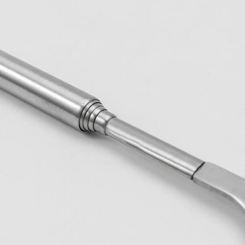 Furculiță telescopică extensibilă din inox pentru cină Desert cu fructe Tacâmuri lungi de argint Furculiță pentru carne pentru grătar Veselă de masă Veselă de bucătărie