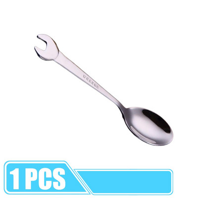 Linguriță mică creativă Linguriță pentru înghețată Vesălă cadou 304 din oțel inoxidabil lingură cheie lingură furculiță Accesoriu de bucătărie pentru camping de familie