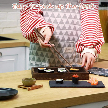 1 чифта дълги дървени пръчици за готвене Пръчици за хранене Допълнителни пръчици за хранене с юфка Пръчици за хранене с гореща тенджера Пръчици за хранене в китайски стил