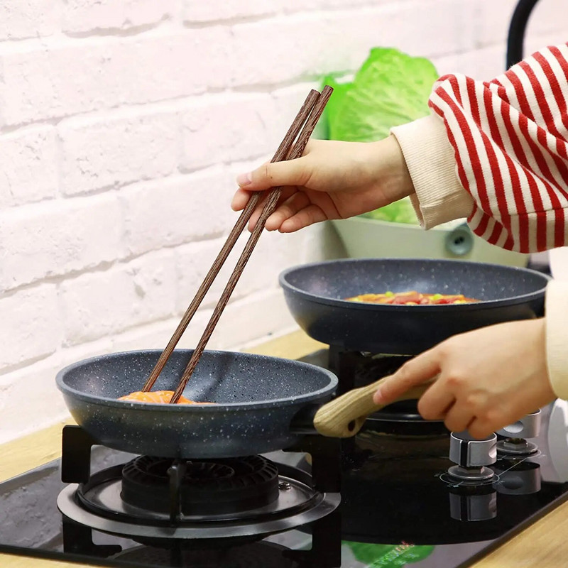 1 pár hosszú fa pálcika főzőpálcika Extra pálcika tésztás pálcika Hot Pot pálcika kínai stílusú pálcika
