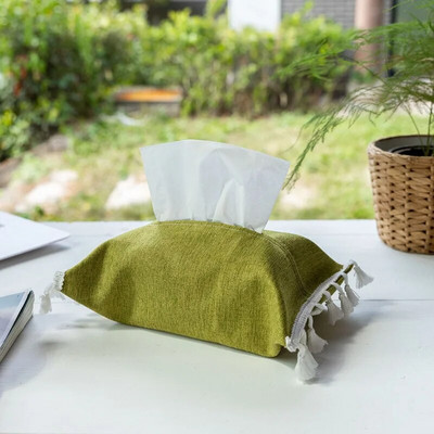 Didmeninė prekyba vienspalvių audinių dėžutės audinių skalbinių dangteliais namų automobiliui, viešbutis medvilninis ir lininis audinių maišelis Caja De Pañuelos Vintage