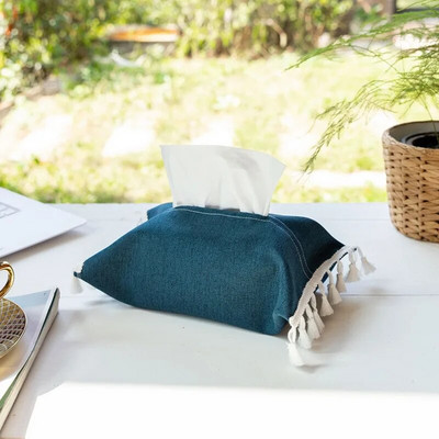 Didmeninė prekyba vienspalvių audinių dėžutės audinių skalbinių dangteliais namų automobiliui, viešbutis medvilninis ir lininis audinių maišelis Caja De Pañuelos Vintage