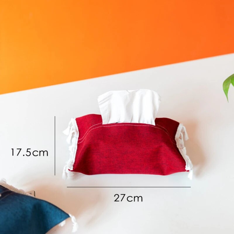 Didmeninė prekyba vienspalvių audinių dėžutės audinių skalbinių dangteliais namų automobiliui, viešbutis medvilninis ir lininis audinių maišelis Caja De Pañuelos Vintage