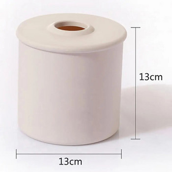 Ежедневна кутия за съхранение на кърпички Поставка за тоалетна хартия с голям капацитет Практична творческа кутия за навиване на кърпички за декорация