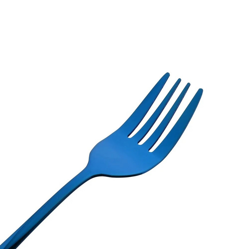 7 vnt nerūdijančio plieno mėlynos spalvos vakarienės rinkinys sriubos šaukštas kiaurasamtis šaukštas servizas šaukštas salotos šakutė pyragas mentele virtuvės namų stalo reikmenys