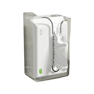 Ușor de reumplere cutie de șervețele Suport de șervețele montat pe perete Capacitate cutie de șervețele transparente montată pe perete multifuncțional pentru baie