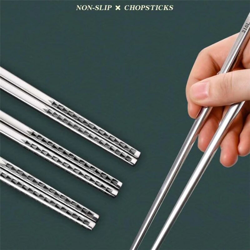 Bețișoare lungi antiderapante din oțel inoxidabil de 27 cm, veselă de uz casnic rezistentă la mucegai, macara bujor, design trandafir, gravură cu laser