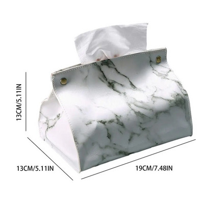 Tissue doboz tartó Otthoni nappali dohányzóasztal asztali egyszerű szalvéta doboz konyhai tároló papírdoboz PVC bőr szervezők
