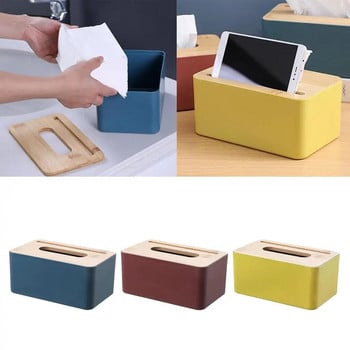 Χαρτοθήκη Tissue Box Bamboo PP Κύριο σώμα για οικιακά αυτοκίνητα