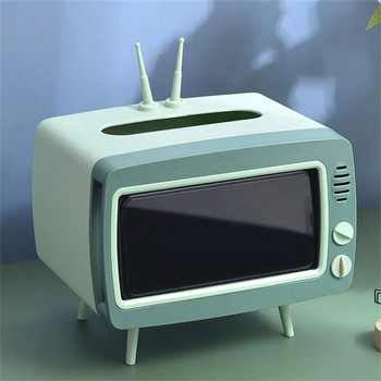 Χαριτωμένο απλό κουτί μαντηλάκι τηλεόρασης Οικιακή πολυλειτουργική πλαστική χαρτομάντιλα Μόδα διακόσμηση σαλονιού Κουτί αποθήκευσης σπιτιού