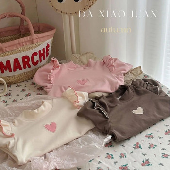 Βρεφικό πουκάμισο με πάτο Φθινόπωρο Χειμώνας Νέο κοριτσίστικο με μισό ψηλό λαιμό με μακρυμάνικο μπλουζάκι Κορεάτικο Παιδικό Ευέλικτο γλυκό πουλόβερ