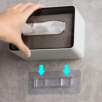 Многофункционален стенен държач за съхранение на тоалетна хартия Водоустойчив диспенсър за тоалетна ролка Кутия за кърпи за еднократна употреба Аксесоари за баня