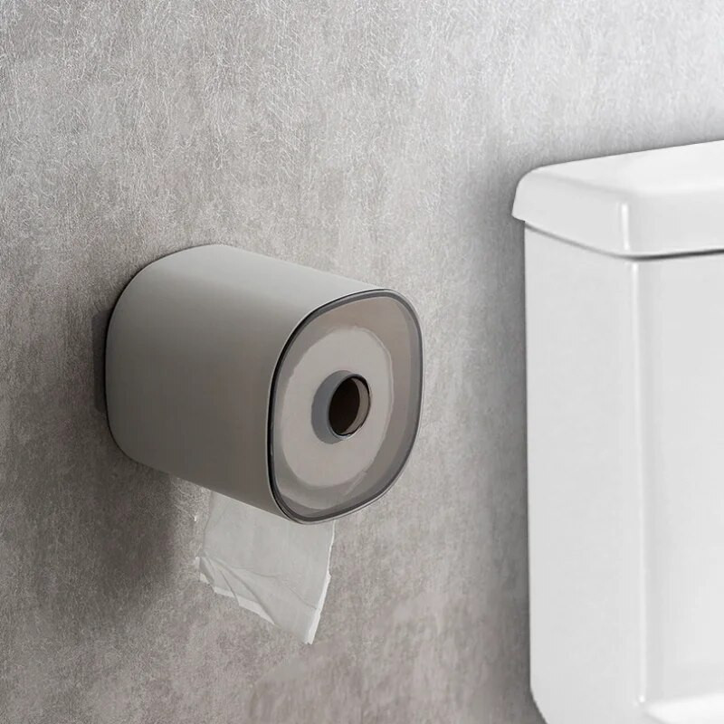 Többcélú falra szerelhető WC-papír tartó Vízálló WC-tekercs adagoló Eldobható törölköződoboz Fürdőszoba kiegészítők
