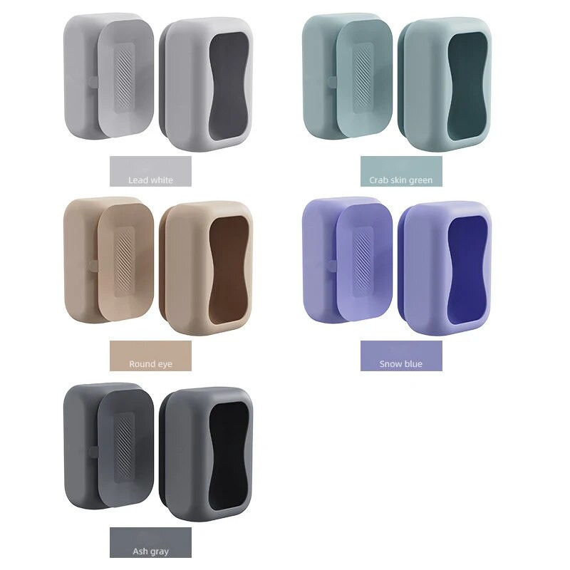 Cutie multifuncțională pentru șervețele din silicon bucătărie baie birou acasă cutie de depozitare cutie de distribuire pentru suport pentru șervețele cu ventuză montată pe perete