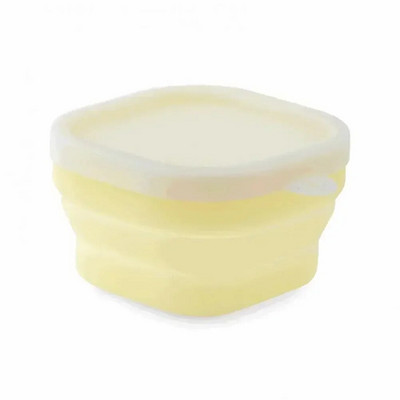 Stovyklavietės dubuo sulankstomas silikoninis sulankstomas dubuo priešpiečių dėžutė salotų dubens dangtelis Išplečiamas maisto laikymo konteineris Nešiojama Bento dėžutė