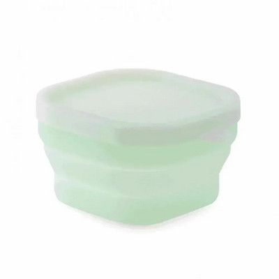 Stovyklavietės dubuo sulankstomas silikoninis sulankstomas dubuo priešpiečių dėžutė salotų dubens dangtelis Išplečiamas maisto laikymo konteineris Nešiojama Bento dėžutė