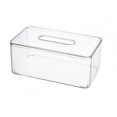 Cutie de șervețele minimaliste nordice, cutie portabilă de țesut TPE, vizibilă de mare capacitate, cutie de depozitare a țesuturilor, organizator de bucătărie pentru uz zilnic