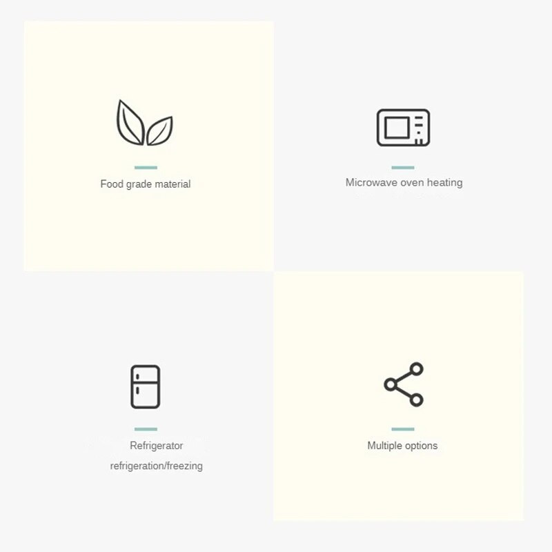 Užsandarintos dėžutės kišenė Patogus, patvarus, universalus, efektyvus maisto kokybės mikrobangų krosnelės talpyklos Mikrobangų krosnelė su dangčiu Greitas įkaitinimas