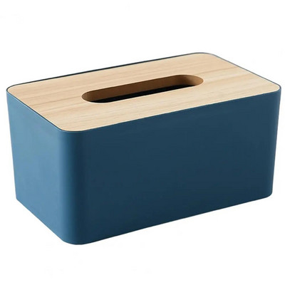 Recipient pentru șervețele cu capac din lemn Cutie pentru șervețele 4 culori Detașabil excelent, portabil, de lungă durată pentru șervețele