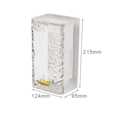 Stačiakampė servetėlių dėžutė, montuojama ant sienos