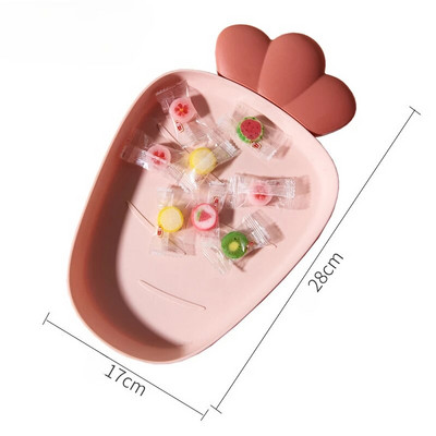 1 kom. pladanj s voćem i hranom u obliku jagode, slatki, izdržljivi, glatke površine, jarko obojeni tanjur za suhu hranu s voćem za dom