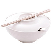 Ramen Bowl Japán tésztatál instant nudli tál pálcikával és kanállal Kollégiumi szoba Diákiroda gyorsétterem étkészlet