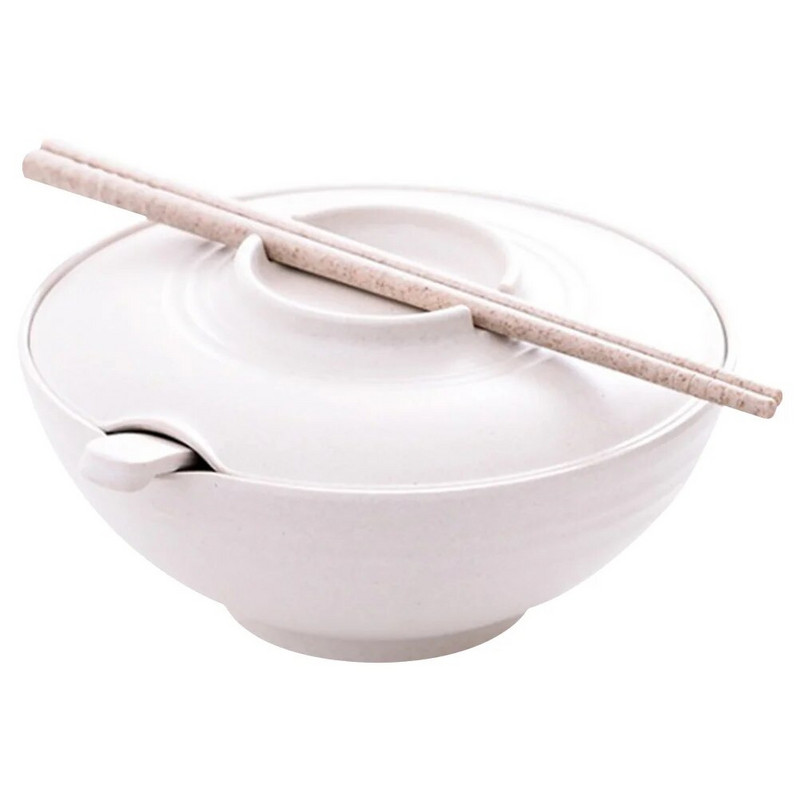 Ramen Bowl Japán tésztatál instant nudli tál pálcikával és kanállal Kollégiumi szoba Diákiroda gyorsétterem étkészlet