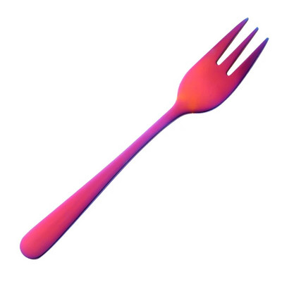 Set de tacâmuri portabil cu furculiță pentru fructe, 2 buc. Furculițe pentru tort, din oțel inoxidabil, auriu, aur, roz, pentru salată, furculiță pentru desert, set de tacâmuri pentru gustare