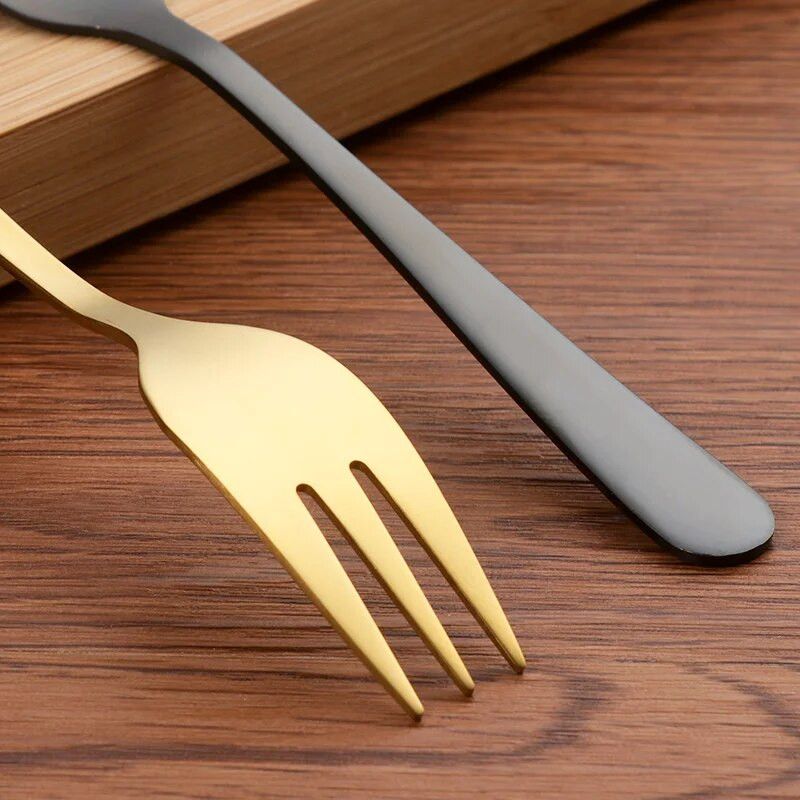 Set de tacâmuri portabil cu furculiță pentru fructe, 2 buc. Furculițe pentru tort, din oțel inoxidabil, auriu, aur, roz, pentru salată, furculiță pentru desert, set de tacâmuri pentru gustare