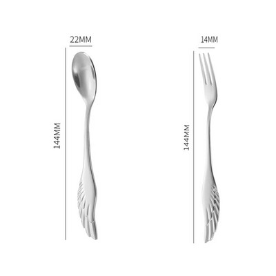 2 tk/paar 304 roostevabast terasest puuviljakahvel magustoidu koogikahvlid salatikahvel peoköögi lauanõude tarvikud