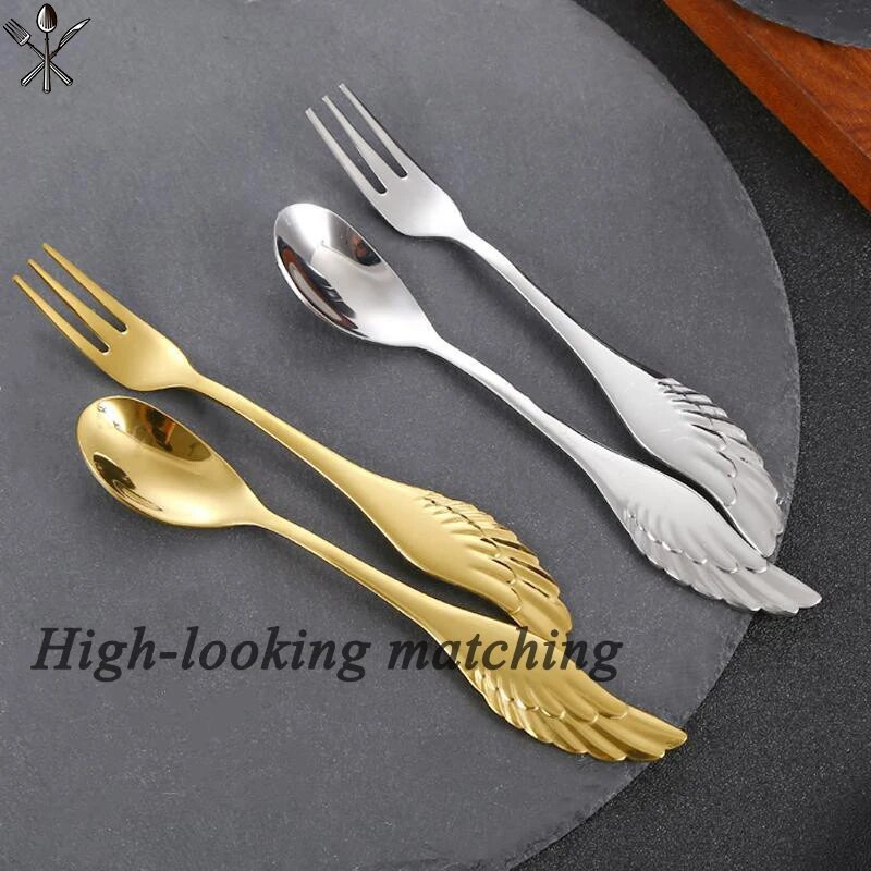 2 tk/paar 304 roostevabast terasest puuviljakahvel magustoidu koogikahvlid salatikahvel peoköögi lauanõude tarvikud