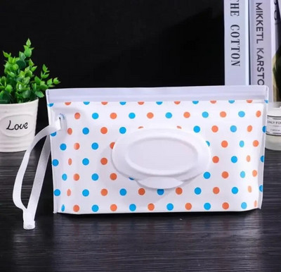 1 vnt. ekologiškas drėgnų servetėlių krepšys kūdikių servetėlių dėžutė drėgnų servetėlių dėžutės valymo servetėlės užtrauktuku maišelis su užtrauktuku dirželiu, servetėlių konteinerio dėklas