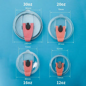 12-30 oz tömítő flakon fedele, fröccsenésmentes, sima műanyag fedelek az Ozark Trail Rtic Yeti pohár pohárhoz, többszínű termosz csésze