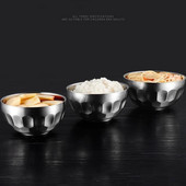 11,5-14 cm kreatív 304 rozsdamentes acél tálak instant tészta leveses tál sűrített rizses gyümölcstál tál gyerekeknek iskolai szállodai kellékek