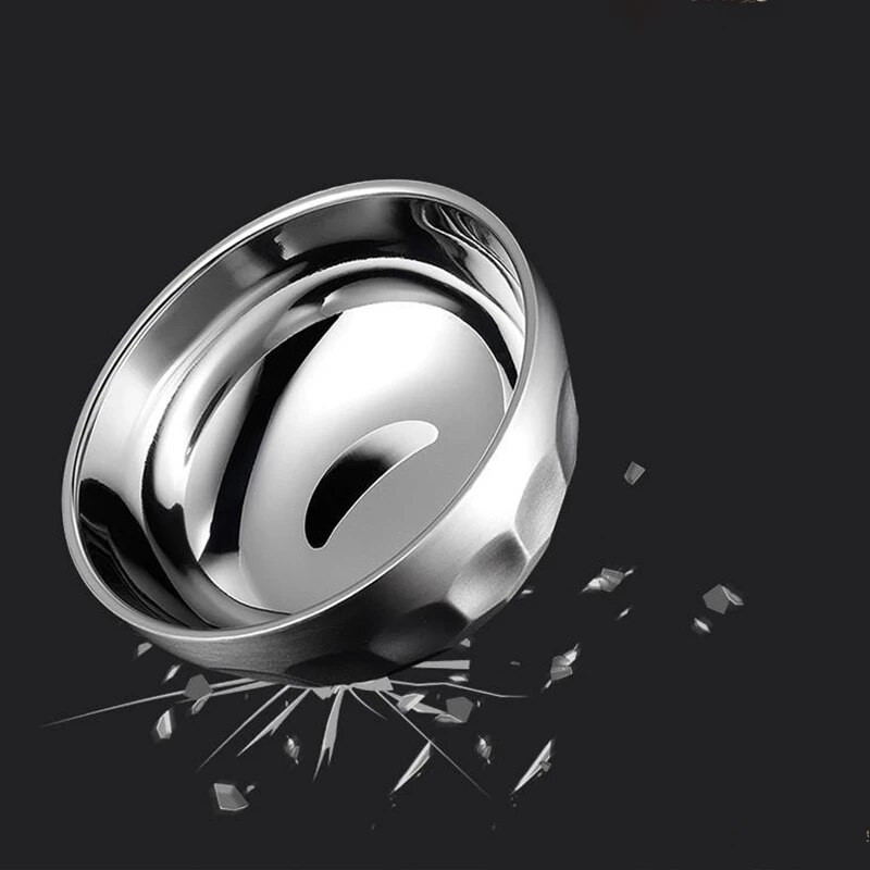 11,5-14 cm kreatív 304 rozsdamentes acél tálak instant tészta leveses tál sűrített rizses gyümölcstál tál gyerekeknek iskolai szállodai kellékek