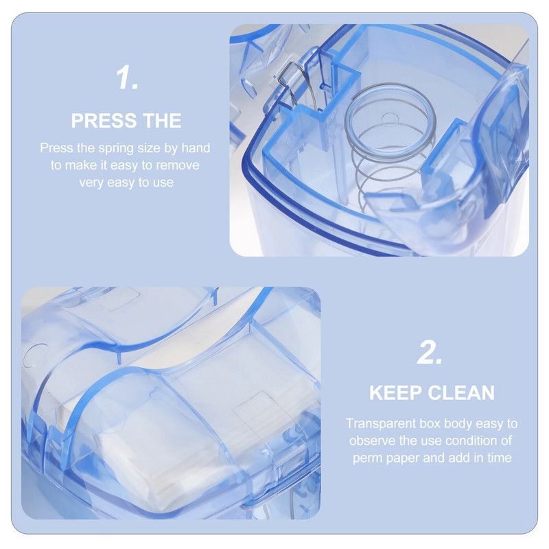 Perm Popieriaus laikymo dėžutė Spa Priedai Kirpyklų reikmenys Plaukų dažų salono reikmenys Plastikiniai įrankiai