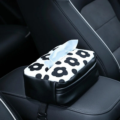 Grile de flori decorative Carcasă pentru șervețele pentru mașină Sufragerie din piele Suport pentru șervețele pentru masă Suport hârtie portabil Dispenser pentru șervețele pentru mașină