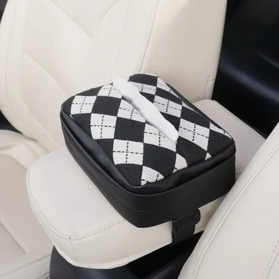 Grile de flori decorative Carcasă pentru șervețele pentru mașină Sufragerie din piele Suport pentru șervețele pentru masă Suport hârtie portabil Dispenser pentru șervețele pentru mașină