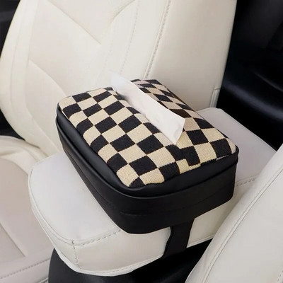 Grile de flori decorative Carcasă pentru șervețele pentru mașină Sufragerie din piele Suport pentru șervețele pentru masă Suport hârtie portabil Dispenser pentru șervețele pentru mașină