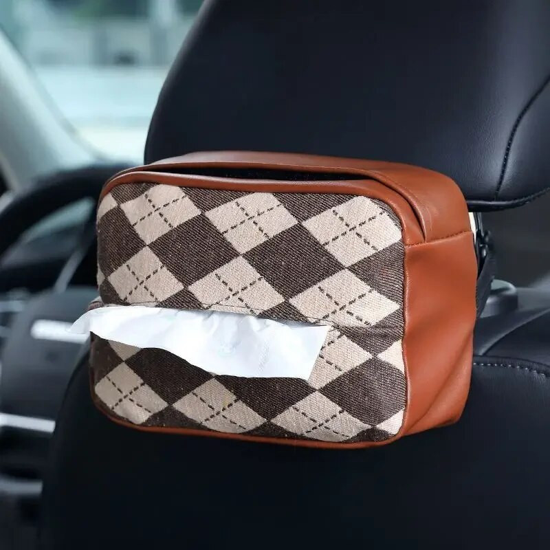 Grile de flori decorative Carcasă pentru șervețele pentru mașină Sufragerie din piele Suport pentru șervețele pentru masă Suport hârtie portabil Dispenser pentru șervețele pentru mașină