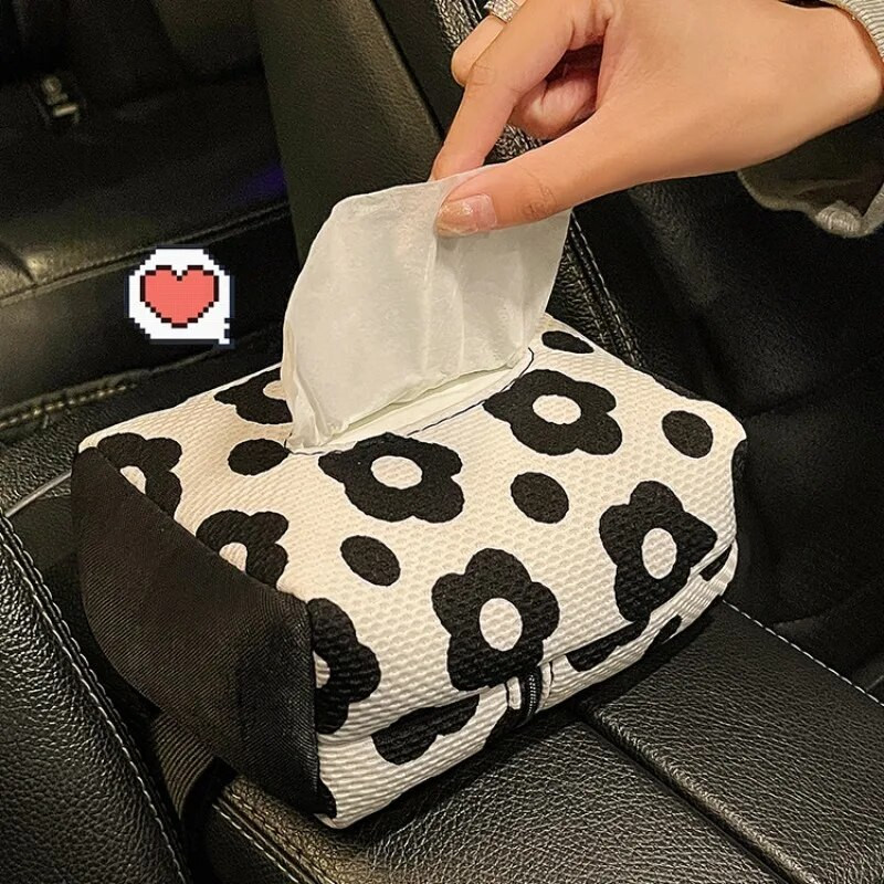 Grile de flori decorative Carcasă pentru șervețele pentru mașină Sufragerie din piele Suport pentru șervețele pentru masă Suport hârtie portabil Dispenser pentru șervețele pentru mașină