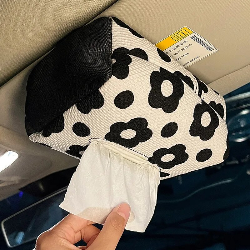 Grile de flori decorative Carcasă pentru șervețele pentru mașină Sufragerie din piele Suport pentru șervețele pentru masă Suport hârtie portabil Dispenser pentru șervețele pentru mașină