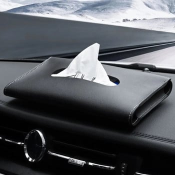 Кутия Pu кожа Държач за козирка за кола Тъкан Вътрешно съхранение за най-добрите автомобилни аксесоари Новост Rexton Модел X 2023 Сума
