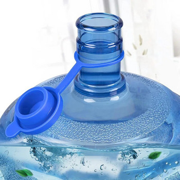 Ανταλλακτικό καπάκι μπουκαλιού νερού 3/5 γαλόνι Πώμα καπακιού κανάτες νερού Πάνω κάλυμμα σιλικόνης για αξεσουάρ κατά του πιτσιλίσματος του κάδου πόσιμου