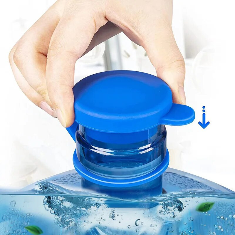 Vizespalack cserefedél 3/5 gallon vizes kancsó fedél dugó szilikon felső fedél ivóvödör fröccsenésgátló tartozékokhoz