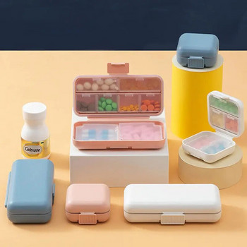 Portable Pill Organizer Moisture Proof Travel Medicine Box Drug Container 8/5 Grids for Pocket Purse Vitamin Jewelry Storage
