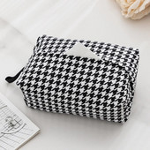 Moderna lanena kutija za maramice u obliku ptičje zube Držač za maramice za automobil Nordijska kućna kutija za maramice Držač za salvete Kutija za pohranu salveta za dnevnu sobu