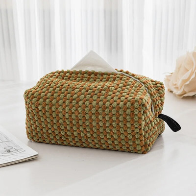 Moderna lanena kutija za maramice u obliku ptičje zube Držač za maramice za automobil Nordijska kućna kutija za maramice Držač za salvete Kutija za pohranu salveta za dnevnu sobu