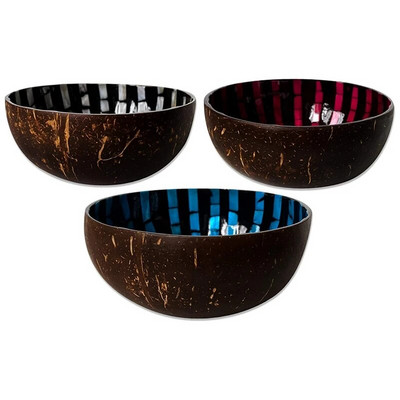 Kokoso dubuo Natūralus kokoso lukšto laikymo dubuo, kokoso dubuo maistui ir dekoravimui, serviravimo dubuo saldainių talpyklos riešutų laikiklis