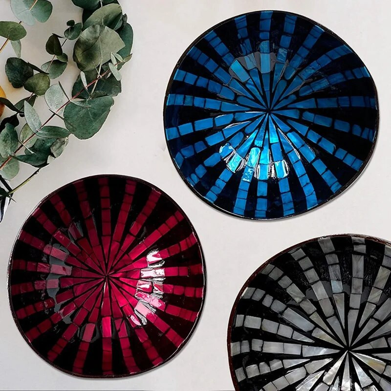 Kokoso dubuo Natūralus kokoso lukšto laikymo dubuo, kokoso dubuo maistui ir dekoravimui, serviravimo dubuo saldainių talpyklos riešutų laikiklis